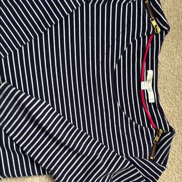 Boden Blue and White A-Line Dress with Raglan Sleeves - Picture 2 of 7